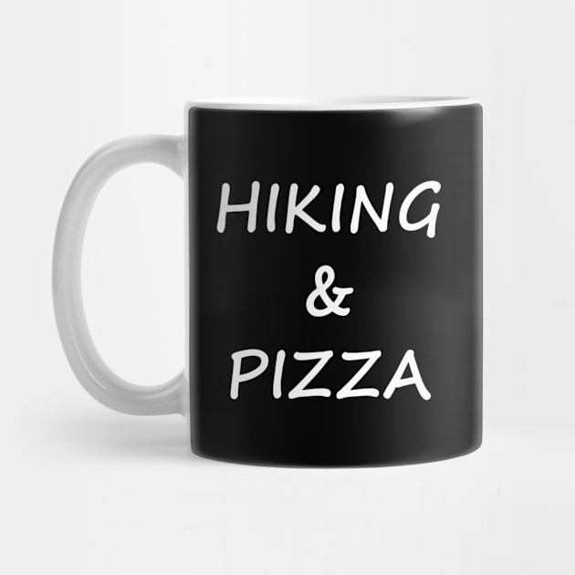 Hiking And Pizza by Lasso Print